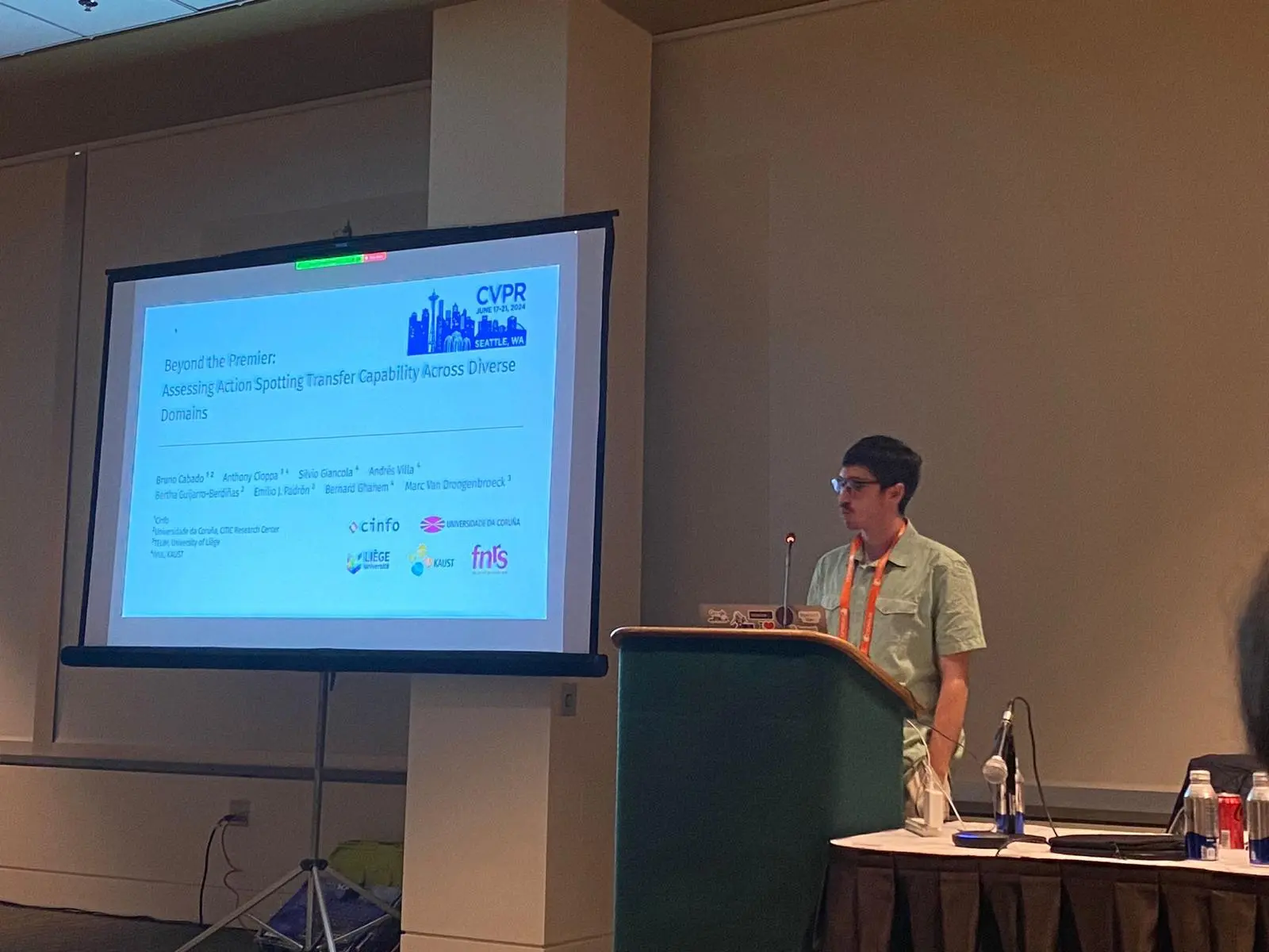 Bruno Cabado at CVPR 2024, Seattle