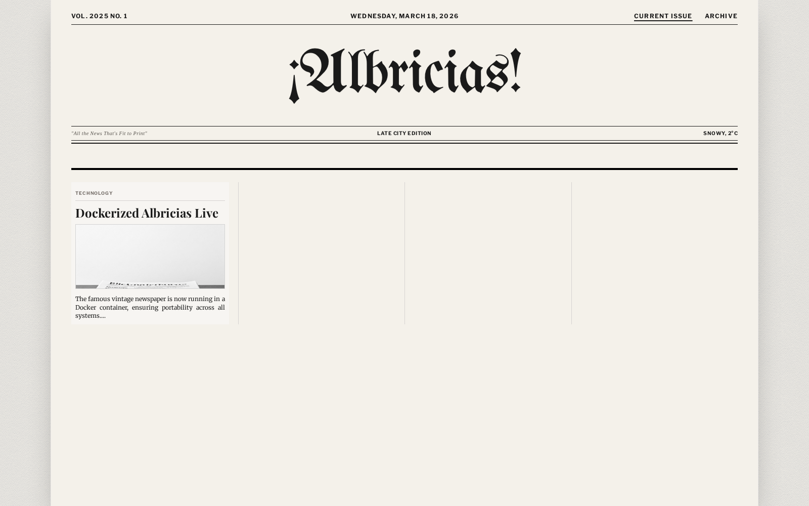 albricias live demo preview (screen 1)