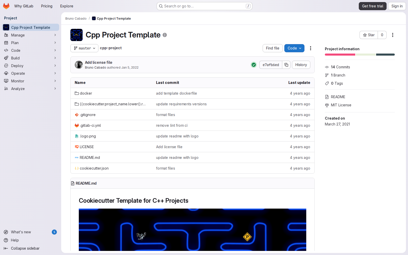 CPP Project Template project cover