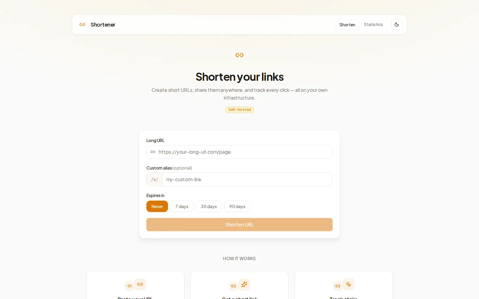 Shortener repository preview